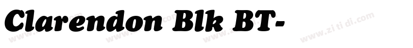 Clarendon Blk BT字体转换
